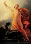 Heinrich Friedrich Fuger Prometheus brings Fire to Mankind oil painting